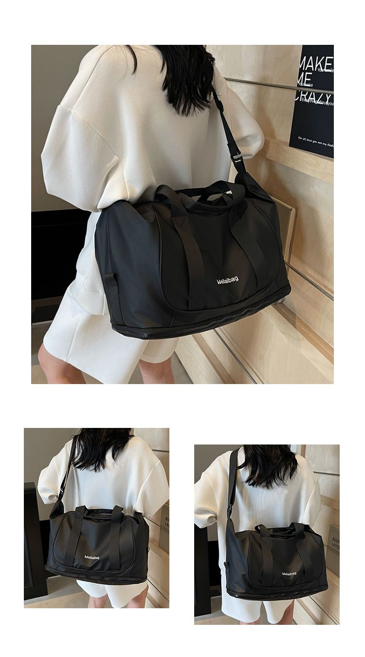 Draagbare reistas voor natte en droge spullen voor vrouwen, grote capaciteit outdoor vrijetijdsbagage, uitbreidbare lichtgewicht yoga-fitnesstas_voghion.com