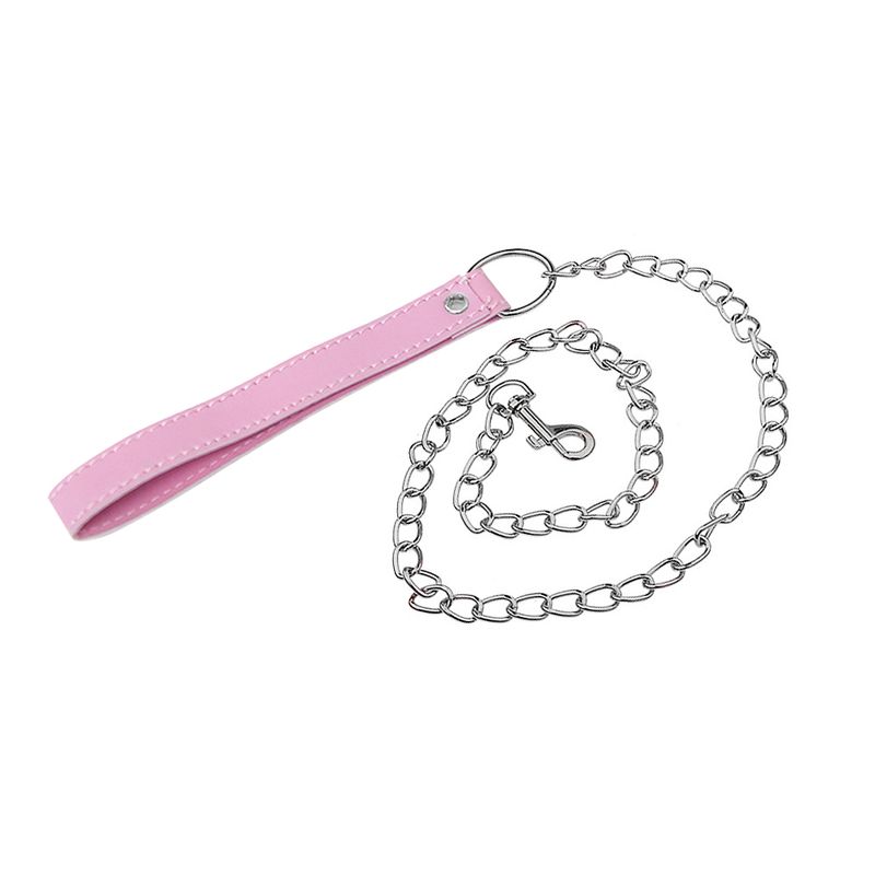 Slave Restraint Dog Leash Anti-Bite Collar Lead Rope Metal Chain BDSM Bondage Coupleas Flriting Adult Products_voghion.com