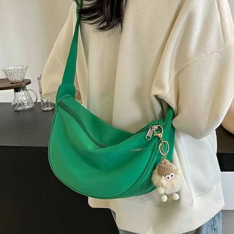 Lightweight For Women 2024 Summer New Simple Shoulder Casual Versatile Crossbody Dumpling Bag_voghion.com