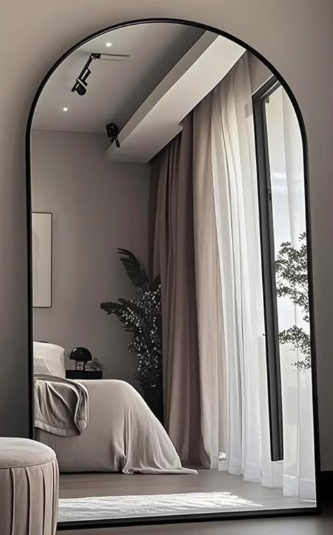 Espejo de lujo de alta gama, de cuerpo entero, para uso doméstico, de suelo, de pie, para peluquería, de pared, de alta definición._voghion.com