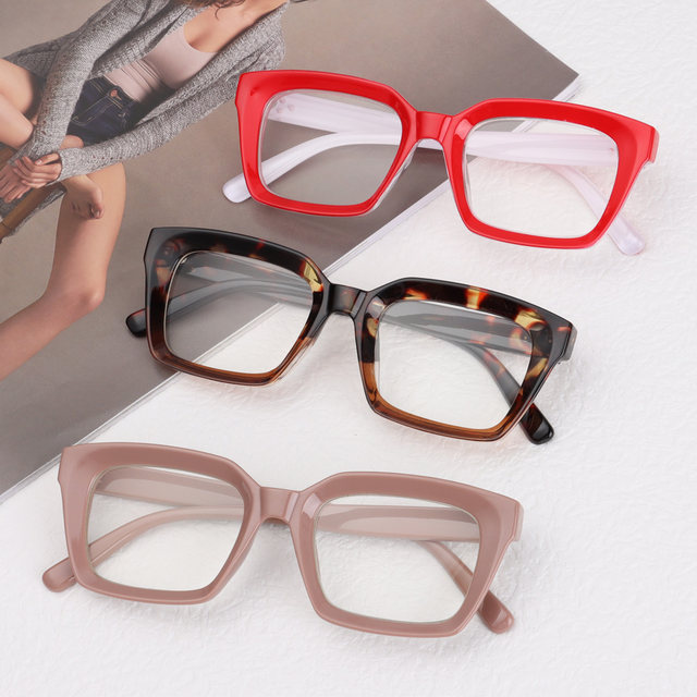 1PC Oversized Square Reading Glasses Men Women Portable Large Frame High-definition Presbyopia Eyeglasses Diopter 0~+ 3.00_voghion.com