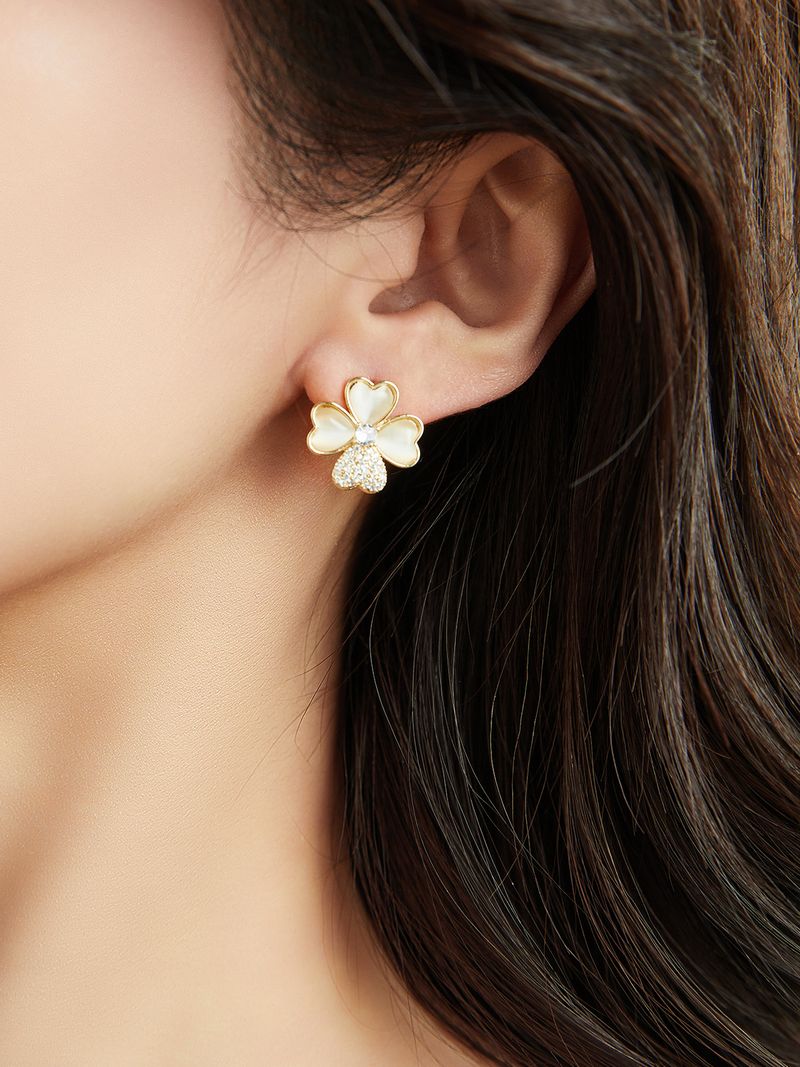 Women's accessories Diamond set simple temperament design sense trend earrings earrings_voghion.com