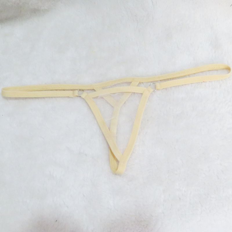 Intimates aluspesu Seksikad Pamas Pama püksid Läbipaistvad võrkkangast lumehelveste mustriga T-kujulised aluspüksid T-seljaga miniujumistrikoo Ujumisriided_voghion.com