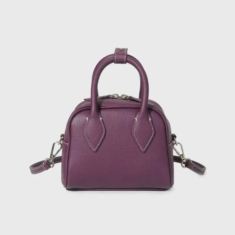 Hochwertige Designer-Taschen Neue koreanische Nischendesign Boston Erste Schicht Rindsleder Große Kapazität Lässige tragbare Schulter_voghion.com