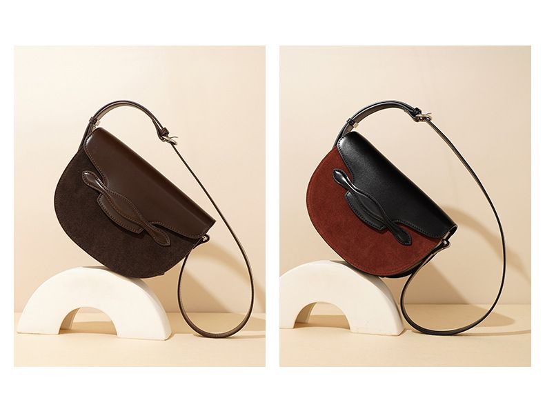 Sac de selle à texture haut de gamme, nouveau design de niche à la mode, sacs classiques polyvalents décontractés pour femmes, 2024_voghion.com