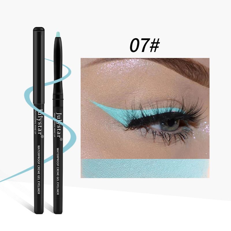 Julystar color gel waterproof and oil proof pen durable eyeliner_voghion.com