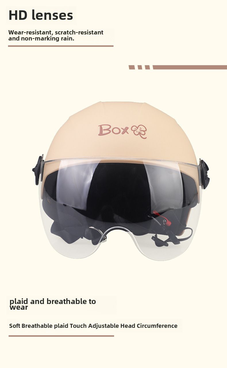 Ny GB BOX motorsykkelkube 3C-sertifisering elbilhjelm unisex sommerhjelm kjørehalvhjelm_voghion.com