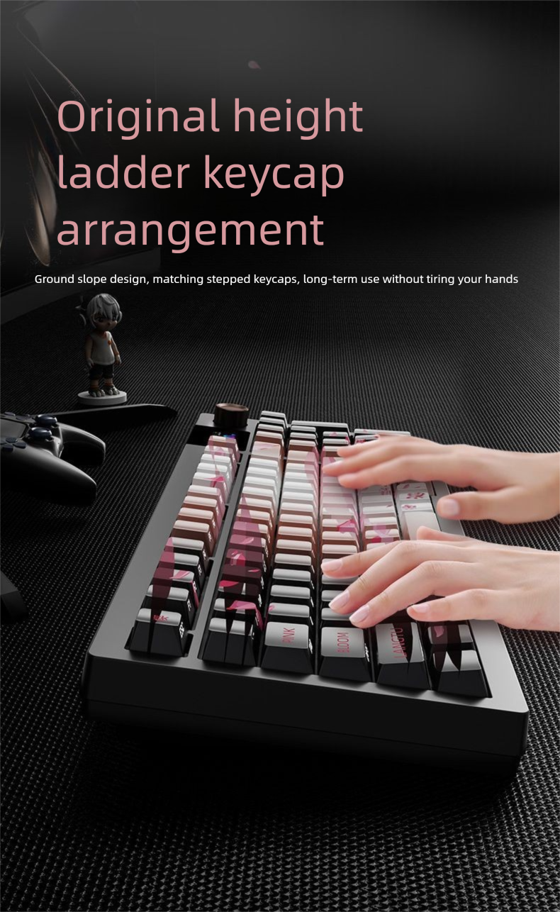 Langtu LT95 Three-Mode Customized Mechanical Keyboard GASKET Structure Color Screen Full-Key Hot-Swappable RGB_voghion.com