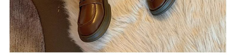 Japanische kleine Lederschuhe Damen Herbst Britischer Stil Schwarze Plateau-Loafer Ein Pedal Jk Uniform Einzelschuhe_voghion.com