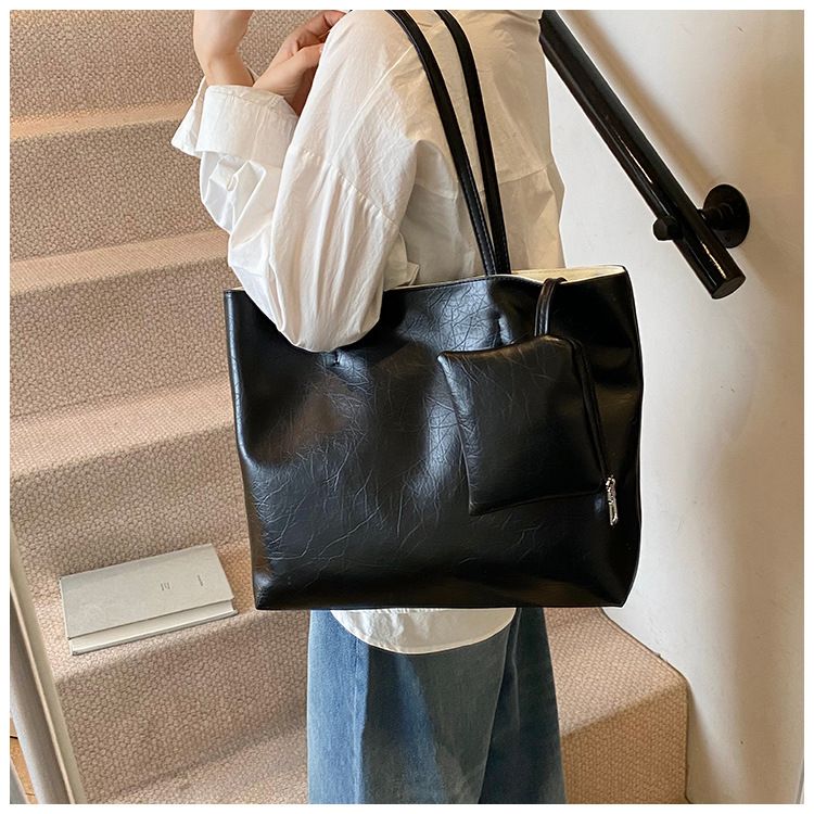 Torby damskie Torba retro Prosta torba retro Damska nowa duża pojemność torba na ramię pod pachami Torba podróżna_voghion.com