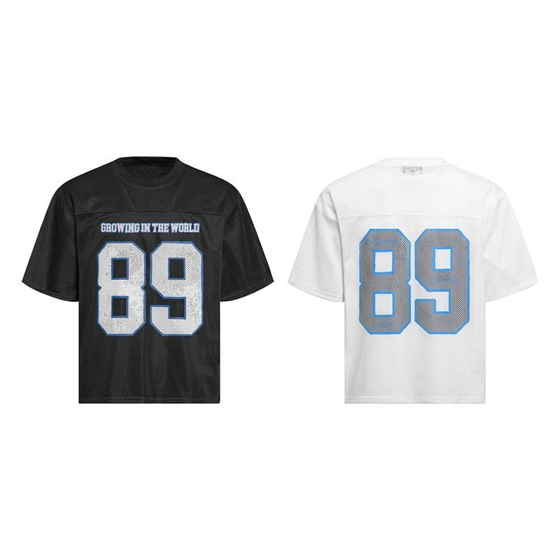 Maglietta estiva da uomo a maniche corte, in maglia a maglia cava, stile sportivo, con stampa digitale, ampia_voghion.com