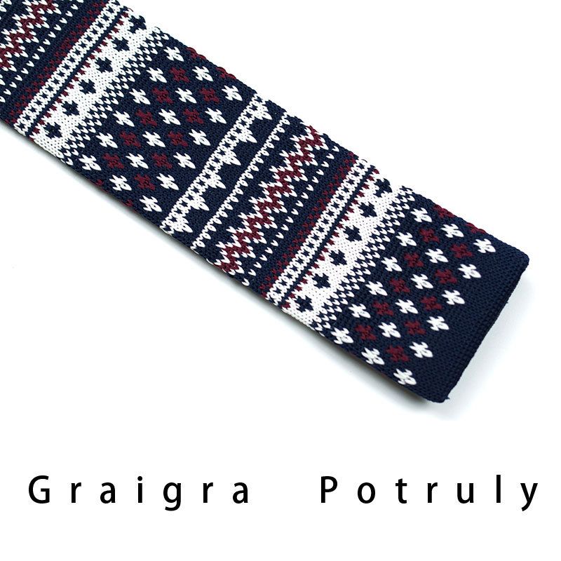 Men's Ties & Handkerchiefs style ethnic style coffee color yellow gray dark green width 6CM men's knitted tie_voghion.com