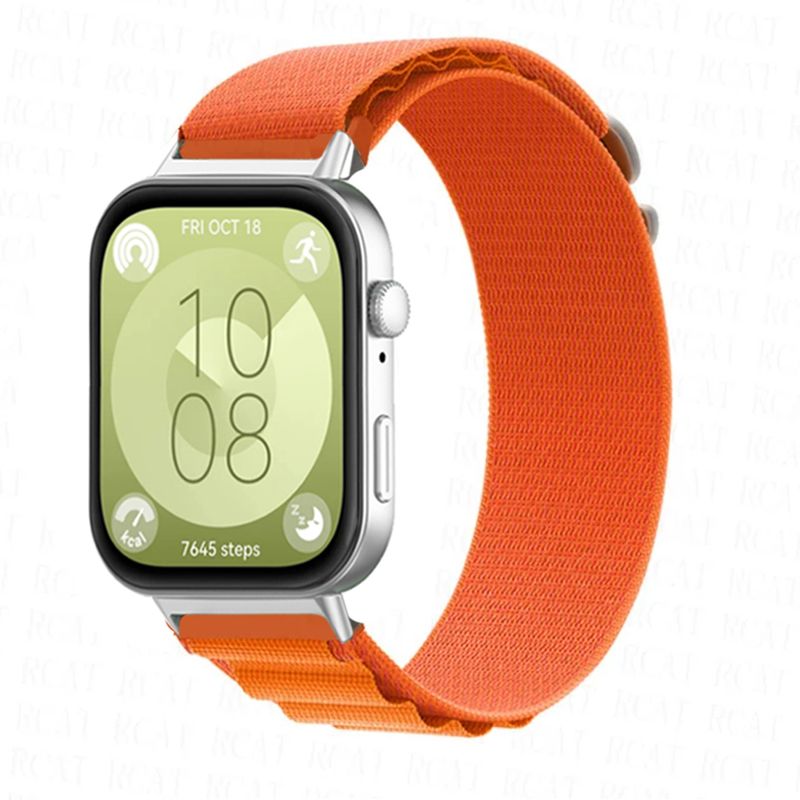 Band für HUAWEI Watch Fit 3. Bandzubehör. Ersatzgürtel. Handgelenk Correa. Nylon Alpine Loop-Armband. HUAWEI Fit 3 2024-Armbänder_voghion.com