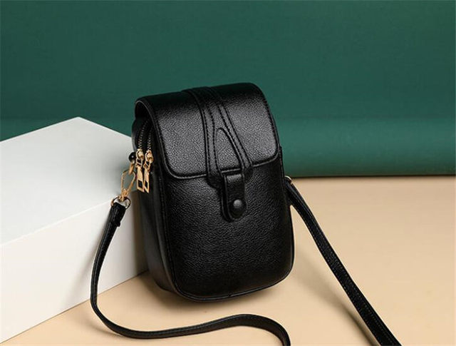 Vintage modes mazas plecu somas sievietēm Retro PU ādas Crossbody telefona maka kurjera soma rokassomiņai_voghion.com