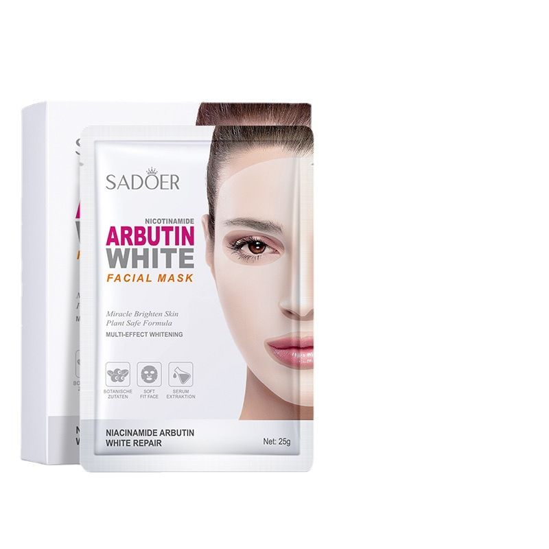 SADOER Niacinamide Arbutin ansigtsmaske Fugtgivende og fine porer_voghion.com