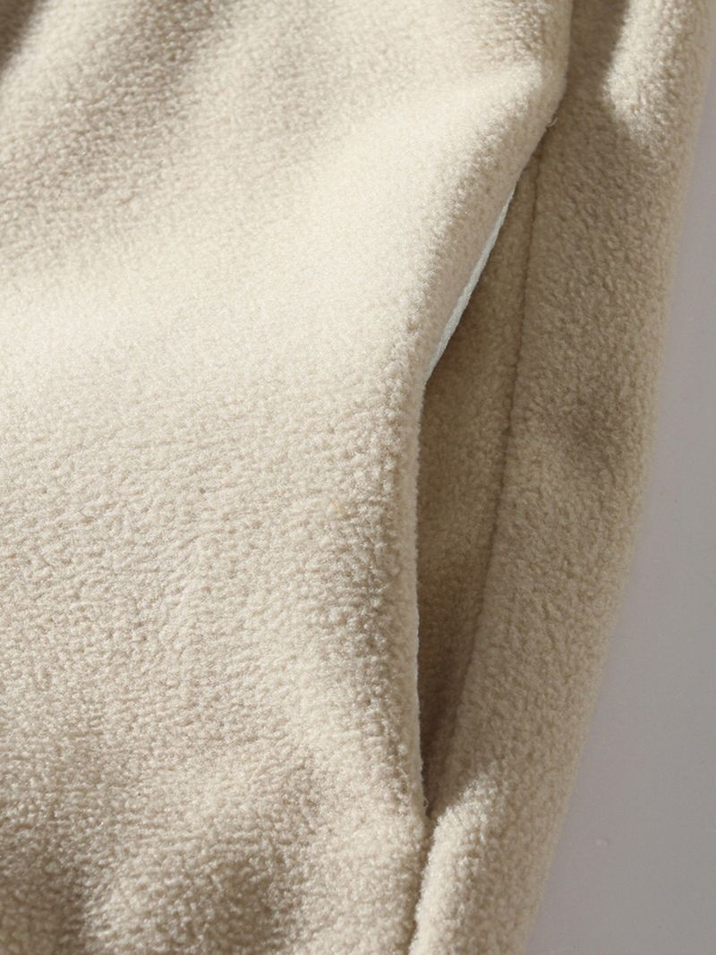 Chaqueta informal con capucha y cremallera para hombre - Sudadera ligera con cuello alto y forro polar para otoño e invierno (gris, negro, verde, beige)_voghion.com