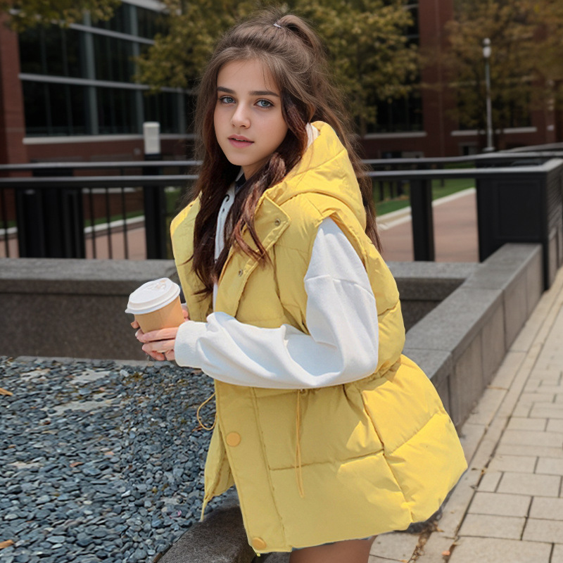 Giacca corta e calda da donna, gilet in cotone, gilet, cappotto_voghion.com