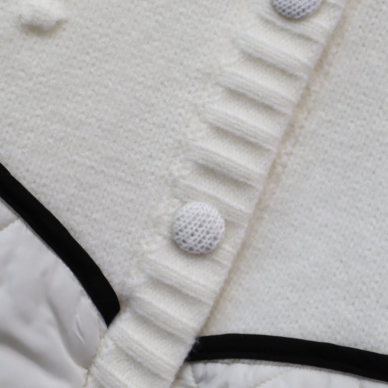 Women's Clothing Spliced cotton knitted cardigan autumn and winter loose lazy style sweater jacket _voghion.com