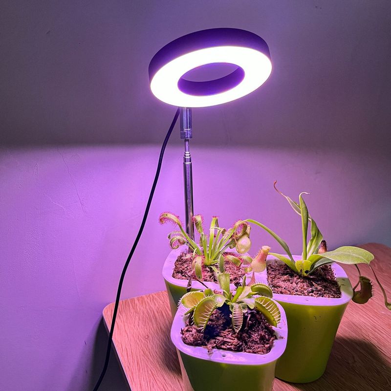 Full Spectrum Indoor Solar LED Plant Growth Lamp For Succulent Plants And Flowers Indoor Ground Mounted Retractable_voghion.com