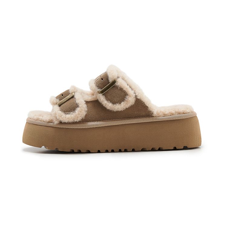 SH213-12025 Herbst und Winter Neue Casual Fashion Non-Slip Soft Bottom Pelzigen Schuhe für Frauen_voghion.com