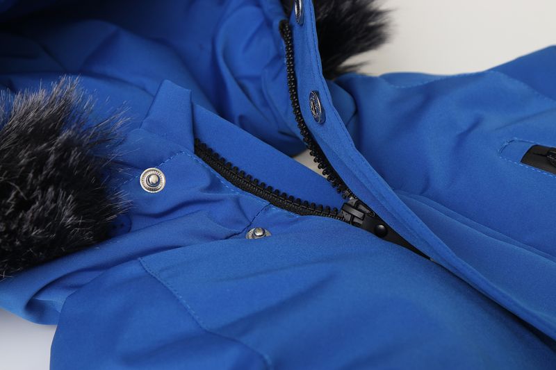 Boys' Color-Block Snowsuit – Thickened Winter Romper With Full-Zip (90-120cm) – Windproof Ski Jumpsuit For Toddlers_voghion.com