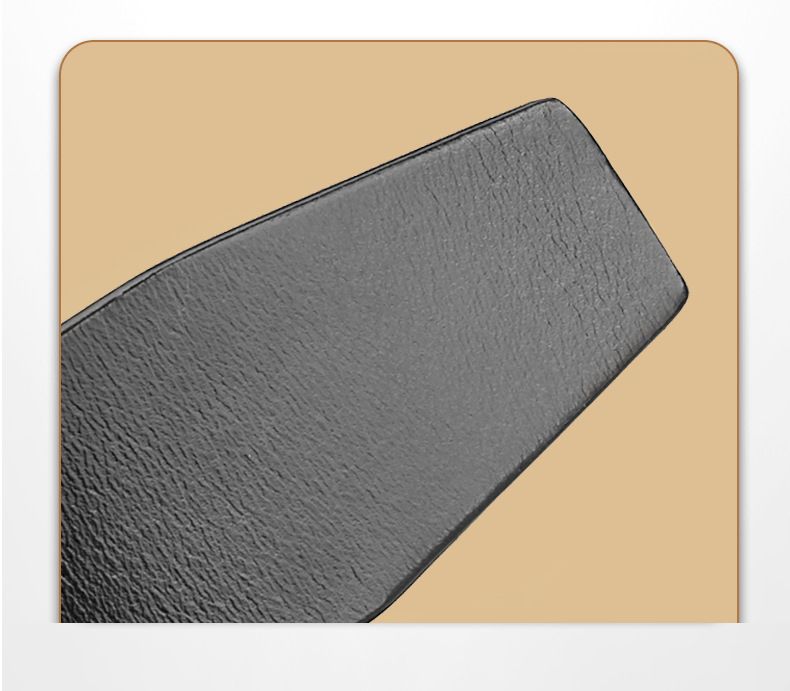 HOT No 3.5cm Width Genuine Leather Belt Straps Without Automatic Buckle Waist Belts Black Brown Plus Size 130 140 150cm_voghion.com