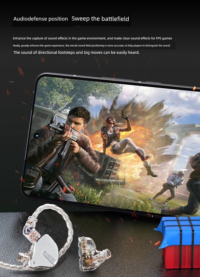 Memt Xiaoya R10 In-Ear HiFi High Fidelity Bedraad Muziekliefhebber Game Karaoke Draadbediening Oortelefoon Oordopje_voghion.com