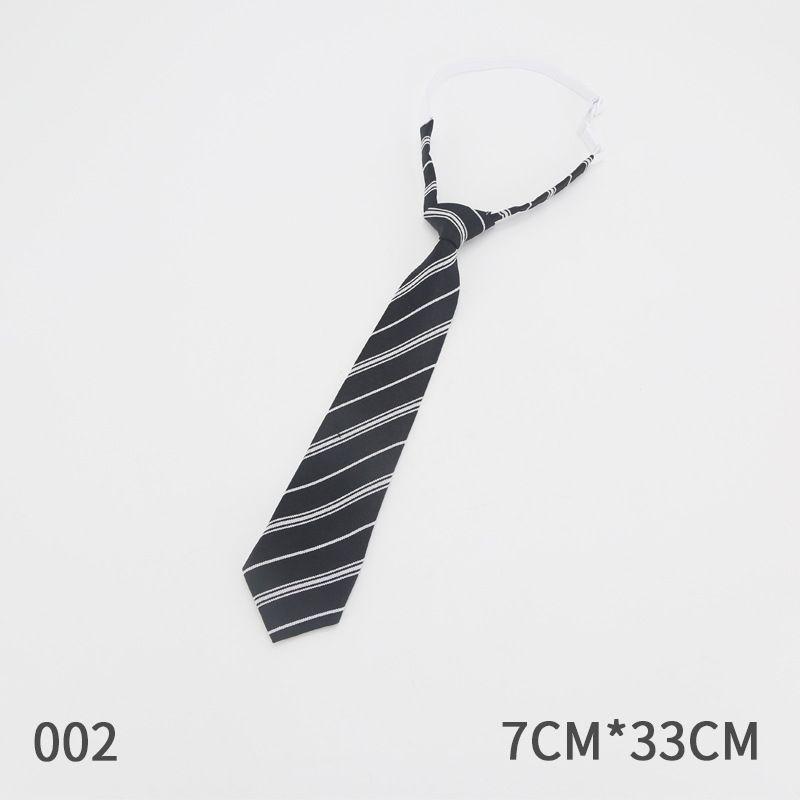New Diagonal Striped Lazy For Men And Women JK College Style Fashion Easy Pull Tie_voghion.com