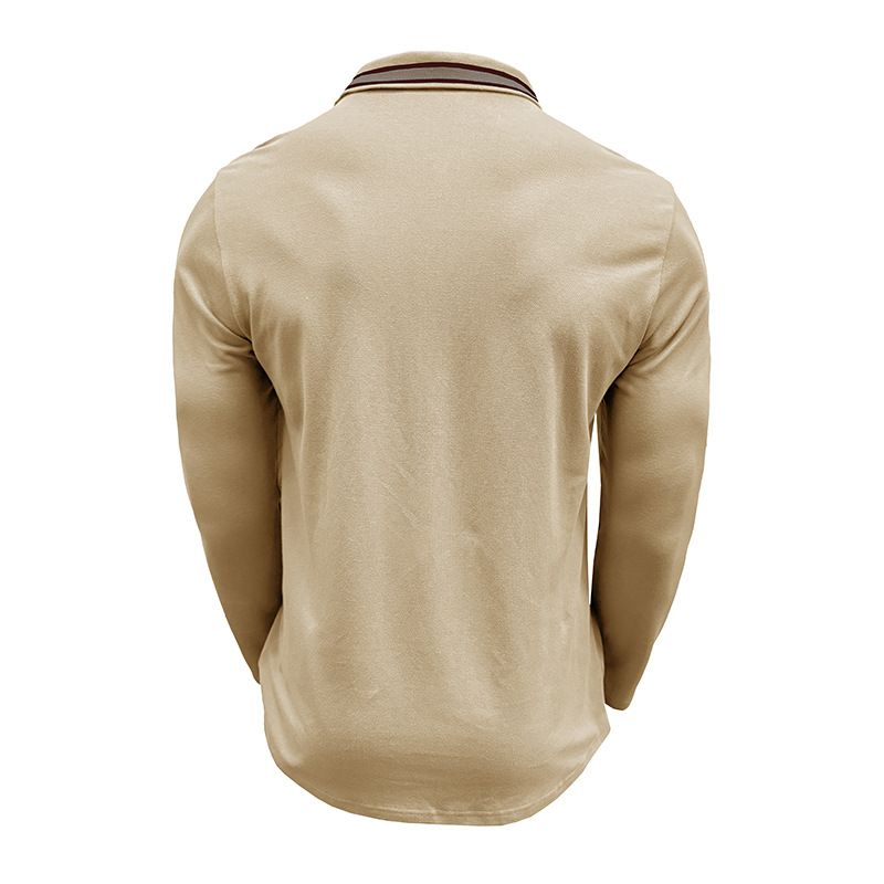 Polo a maniche lunghe con risvolto e bottoni da uomo_voghion.com