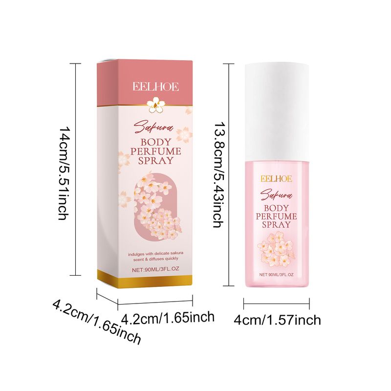 Cherry Blossom Body Perfume Spray Keep Fragrance With You Fresh Elegant Soft And Moisturizing Spray_voghion.com