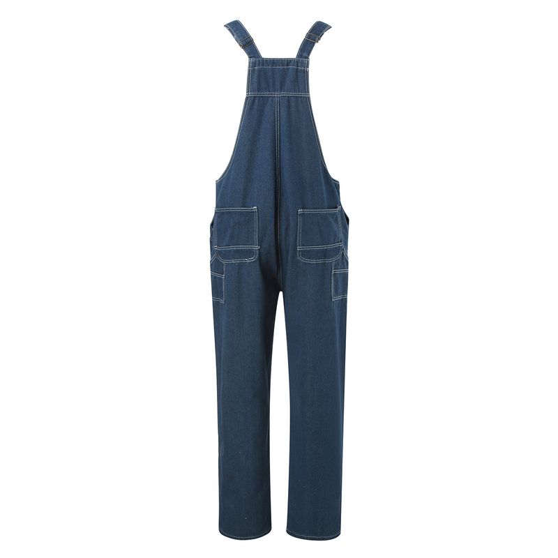Erkek Giyim Kot Tulum Yırtık Kot Kargo Pantolon_voghion.com