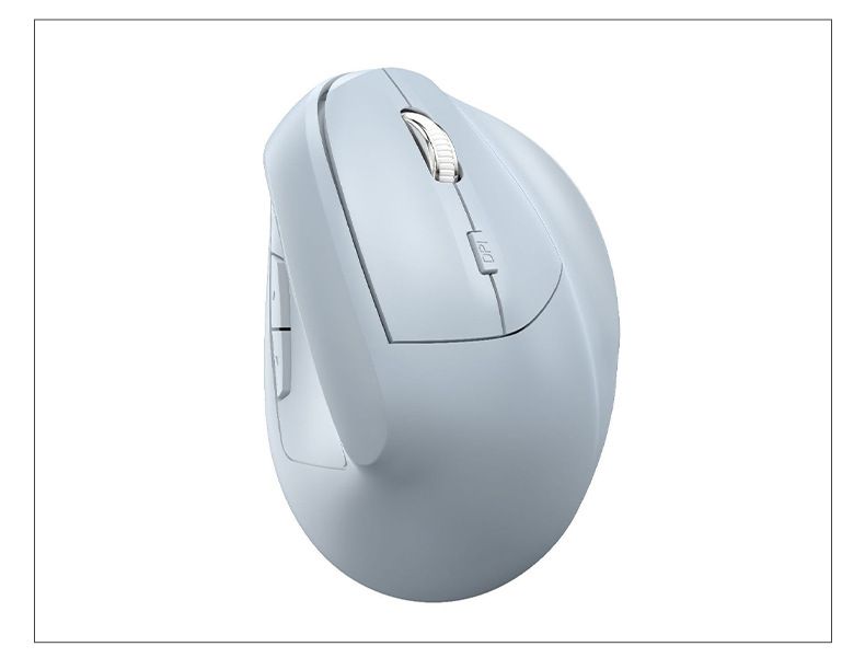 Ergonomiczna bezprzewodowa mysz pionowa z cichym kliknięciem, Bluetooth i podwójnym trybem 2.4G, regulowana rozdzielczość 1600 DPI, wygodny uchwyt do biura i laptopa_voghion.com