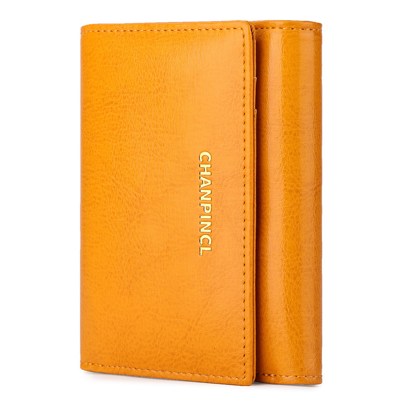 C brand boxed women's short change pocket, zipper wallet, multi card, dual currency wallet_voghion.com