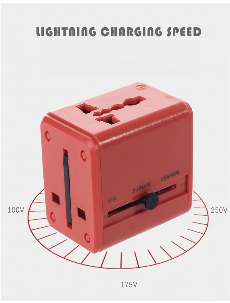 Reisadapter voor reizen naar het buitenland, multifunctionele US-EU-DE-UK standaardconverter, universele oplader, snel opladen_voghion.com