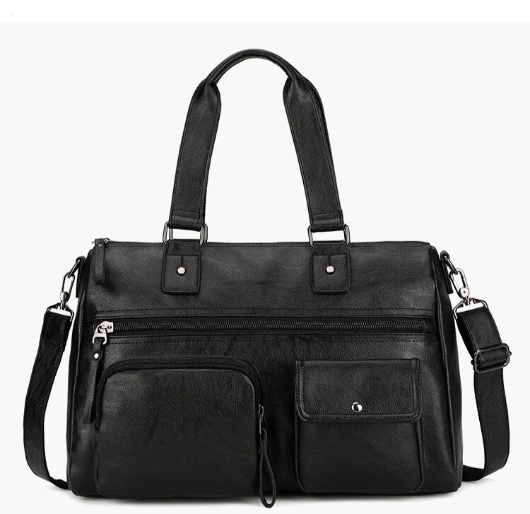 Borsa da viaggio portatile da viaggio d'affari di grande capacità portatile a breve distanza in PU da uomo_voghion.com