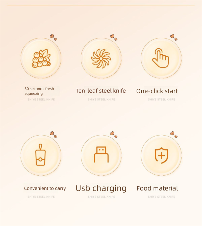 Germany New Portable Rechargeable Small Household Multi-Functional Mini Juicer Cup_voghion.com