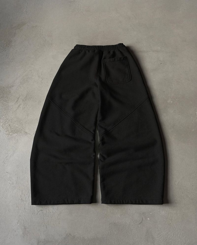 Pantalones deportivos con bordado transfronterizo, unisex, de pierna ancha, estilo hip hop, holgados e informales._voghion.com