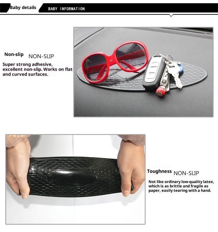 Kleine Deng Kleine Deng Große Kleine Leoparden-Ornamentmatte, für Auto, Silikonaufkleber, rutschfeste Parfümmatte_voghion.com