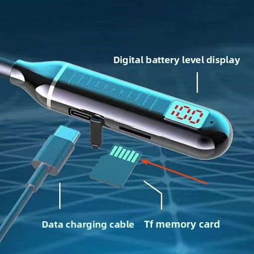 Intelligente Bluetooth-Kopfhörer mit Geräuschunterdrückung, Nackenbügel, 5,3-Zoll-Display, kabellos, für Sport, lange Akkulaufzeit, universell für Smartphones (Großhandel)_voghion.com