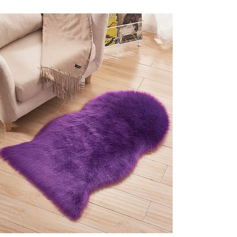 Moderne, minimalistische Plüsch-Bodenmatte für Wohnzimmerteppich, schmutzabweisend, leicht zu reinigen, weicher Nachttischvorleger für Schlafzimmer_voghion.com