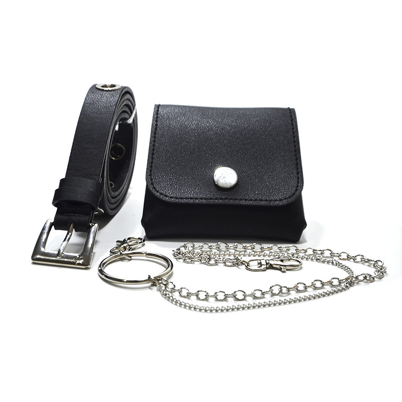 Belt pure cowhide texture needle buckle Korean version trendy casual versatile thin belt women's style_voghion.com