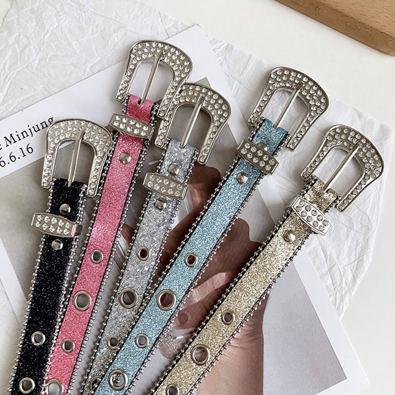 Y2g strass gürtel pin schnalle nische design frauen ins Wind Net red hot girl mode Europäischen und Amerikanischen retro mode gürtel_voghion.com