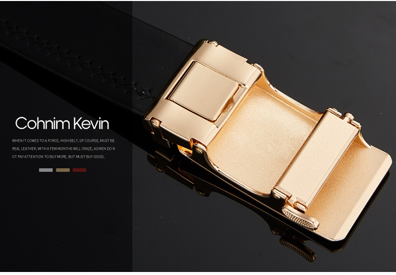 Cohnim Kevin's neuer Echtleder-Herren-Kuhgürtel mit automatischer Schnalle, Hosengürtel, Geschenk, lässig, vielseitig, Geschenk für Freund_voghion.com