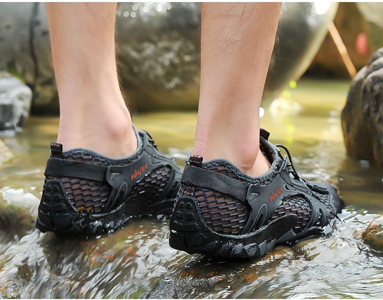 Sandale de vară, versiune coreeană cu apă, pantofi de drumeție la modă, suprafață respirabilă mh, ușoare, casual, pentru bărbați, în aer liber_voghion.com