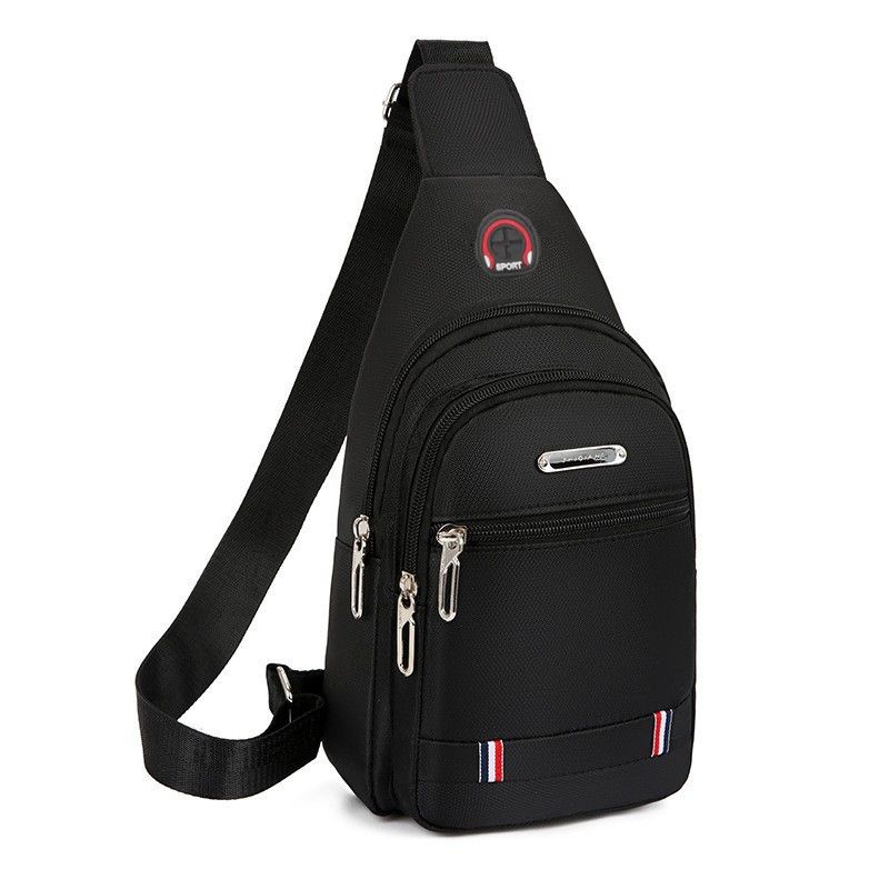 Sac à dos de poitrine pour homme, imperméable et résistant à l'usure, en tissu Oxford, à bandoulière simple, petit, trois couches, grand format, 2025_voghion.com