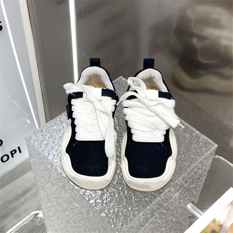 Wave Bread para mujer en primavera de 2024 Nueva moda, cómoda, de altura alta, zapatillas deportivas para parejas con suela gruesa_voghion.com