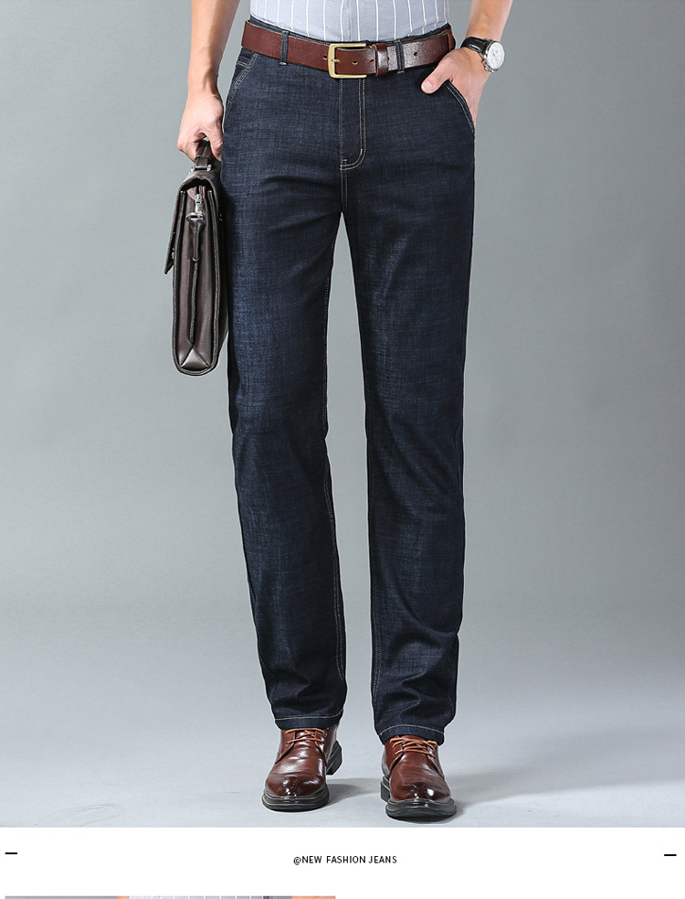 ragazzo Ragazzo Primavera Estate Jeans Larghi Dritti Uomini d'affari di mezza età Pantaloni Casual da papà Sottili Esportazione All'ingrosso_voghion.com