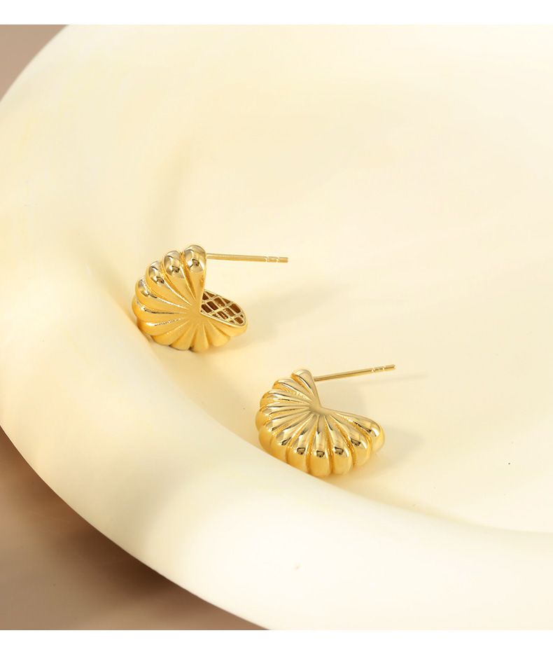 Orecchini a ventaglio in argento sterling S925, leggeri, di lusso, alla moda, dal senso alto, semplici, vento freddo_voghion.com