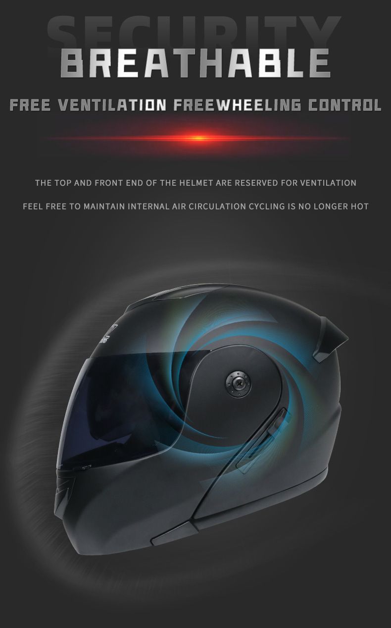 Motorcycle Accessories & Parts Bluetooth Helmet Men's and Women's Flip Up Helmet Personality Cool Double Lens Summer Internet Celebrity Hat_voghion.com
