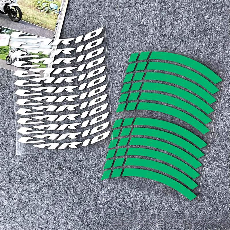 Suitable For Honda VARIO Motorcycle 14inch Wheel Rim Reflective Waterproof Personalized Creative Colorful Tire Warning_voghion.com